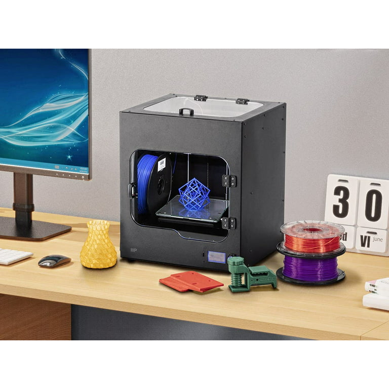 Monoprice Maker Ultimate 2 3D Printer - with (200 x 150 x 150 mm) Heated and Glass Built Plate, Auto Bed Leveling, Internal Lighting Walmart.com