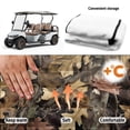 thumbnail image 6 of XYZCANDO Camouflage Leaf Golf Cart Seat Cover with 4 Front Pockets, Non-Slip Washable Terry Cloth Seat Protector Universal for 2-Seat Golf Carts, 6 of 8