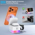 thumbnail image 6 of iPhone Wireless Charger, Cshidworld 3 in 1 Cube Wireless Charger Stand, 15W Fast Charging Station, Foldable Wireless Charger for iPhone 16/15/14/13/12 Pro Max, iWatch S2-10/Ultra, AirPods 2/3/4/Pro, 6 of 7