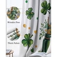 thumbnail image 3 of St Patrick's Day Blackout Curtains for Bedroom Living Room Darkening Curtains 54 Inch Long Spring Shamrock Flowers Vase Gold Coin Green Short Curtain for Small Window Treatment Drapes 42"x54"x2, 3 of 9