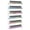 Organizer 6 Rows-W21.5in, variant on 21 x 21 Inch Nail Polish Wall Rack, 6 Tier Clear Acrylic Organizer for 90-120 Bottles, Easy Install
