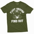 thumbnail image 6 of Cat funny T-shirt fluff around and find out pet tee shirt funny birthday gifts (X-Large Grey), 6 of 7
