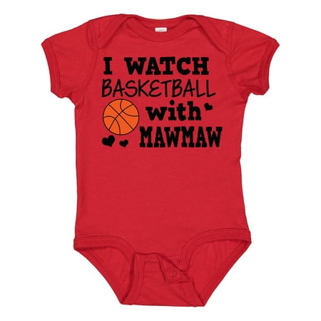 

Inktastic I Watch Basketball with Mawmaw Gift Baby Boy Bodysuit