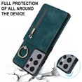 thumbnail image 5 of Nalacover for Samsung S21 Ultra, Wallet with RFID Credit Card Holder and Zipper Pocket,Drop Protection Flip Cover Ring Holder Kickstand with Double Magnetic Clasp for Samsung Galaxy S21 Ultra, Blue, 5 of 10