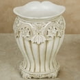 thumbnail image 2 of Flowering Medallion Wastebasket Antique Ivory Wastebasket, 2 of 5