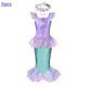 thumbnail image 3 of Disfraz de La Sirenita de Disney para niños y niñas, vestido de princesa Ariel para vacaciones de verano, ropa de playa, Cosplay de sirena, vestidos de cumpleaños, 2024, 3 of 5
