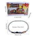 thumbnail image 3 of Billuyoard 12 unidades/juego de pistas de tren de simulación de Navidad, surtido de música portátil para niños, modelo brillante, tren, Kits de decoración para fiestas, 3 of 6