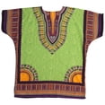 thumbnail image 2 of Riviera Sun Dashiki-Style Shirt for Men with Pockets – Boho Print Casual Top (Green, 2XL / 3XL), 2 of 2