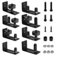 thumbnail image 1 of 8 In 1 Floor Guide Adjustable Sliding Door Floor Guide Wall/bottom Door Guide Sliding Door Guide Kit, 1 of 5