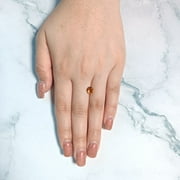 Certified Natural 1 Carat Vivid Yellow Citrine Round Shape Brilliant Cut 7 mm Loose Gemstone November Birthstone
