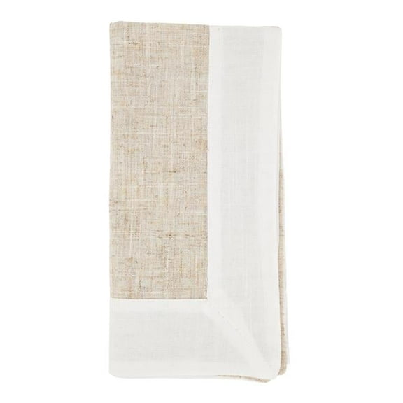 Saro Lifestyle Two Tone Table Napkin (Set of 4)