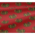 thumbnail image 5 of oneOone Viscose Jersey Fabric Fish Block Print Fabric BTY 60 Inch Wide, 5 of 5