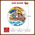 thumbnail image 3 of KLL Rainbow Animals on Noah's Ark Christmas Tree Skirt 36" ,Party Decorations Farmhouse for Christmas Decorations Holiday Party, 3 of 6