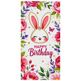 thumbnail image 4 of Cute Bunny Themed Happy Birthday Banner with Floral Butterfly and Star Elements Backdrop Party Supplies for Birthday Parties Photography Props Photo Booth Decorations, 4 of 7