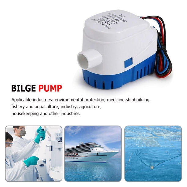 DC 12V 24V Bomba de sentina automática a prueba de agua para Ferry Yacht Marine (24v)