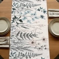thumbnail image 5 of Vintage Floral Leaves 90 Inch Table Runner, Summer Botanical Farmhouse Dresser Scarf Cotton & Linen Tablerunner for Dining/Kitchen Island/Holiday Party Décor 13" x 90", 5 of 9