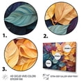 thumbnail image 3 of Designart "Colorful Leaves composition II" Modern Floater Framed Wall Art Print, 3 of 7
