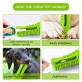 thumbnail image 3 of Juguetes para perros Cutiful, juguete de cepillo de dientes chirriante para masticar perros, indestructible, duradero para masticadores agresivos, raza grande y mediana oso de fresa  Electrónica, 3 of 4