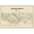 thumbnail image 2 of Walsh 14x11 Gold Ornate Wood Framed with Double Matting Museum Art Print Titled - Marion County Texas - Walsh 1879, 2 of 4