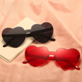 thumbnail image 3 of Gafas de sol Trend Heart Love, gafas sin montura para hombres y mujeres, gafas de sol deslumbrantes de color gelatina, 3 of 6