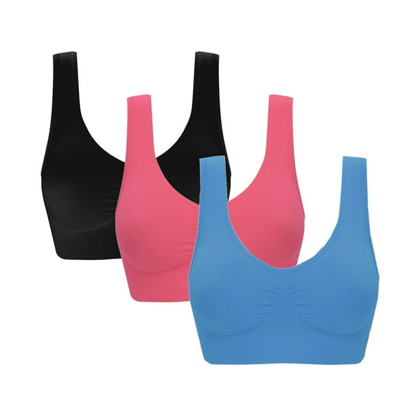 Homely Sports Bras For Women Bra Padded Removable Plus Size Double Top  Bandeau Women Strapless Stretchy