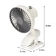 thumbnail image 3 of Ventilador de escritorio USB grande con clip, portátil, recargable, de 3 velocidades, silencioso, con movimiento de viento, para cochecito, oficina, hogar, dormitorio, viajes al aire libre | Venti, 3 of 5