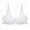 White, variant on Wire Bras for Women Full Coverage with Wide Straps School Season 2Pack Solid Color Lace Steel Ring Plus Size Gathered Together Daily Bralette Lightweight and Breathable White XL