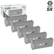 Compatible Cartridge Replacement for HP 90 C5059A High Yie (Black, 5-Pack)