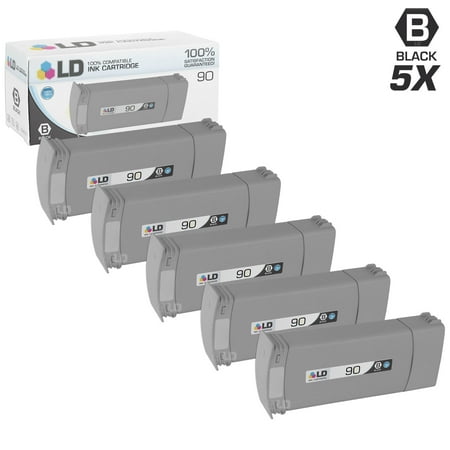 Compatible Cartridge Replacement for HP 90 C5059A High Yie (Black, 5-Pack)