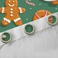 thumbnail image 4 of Castle Fairy Gingerbread Man Blackout Curtains Set of 2 (52x84 Each) for Kids,Candy Cane Window Curtains,Merry Christmas Curtains and Drapes,Super Cozy Room Decor, 4 of 6
