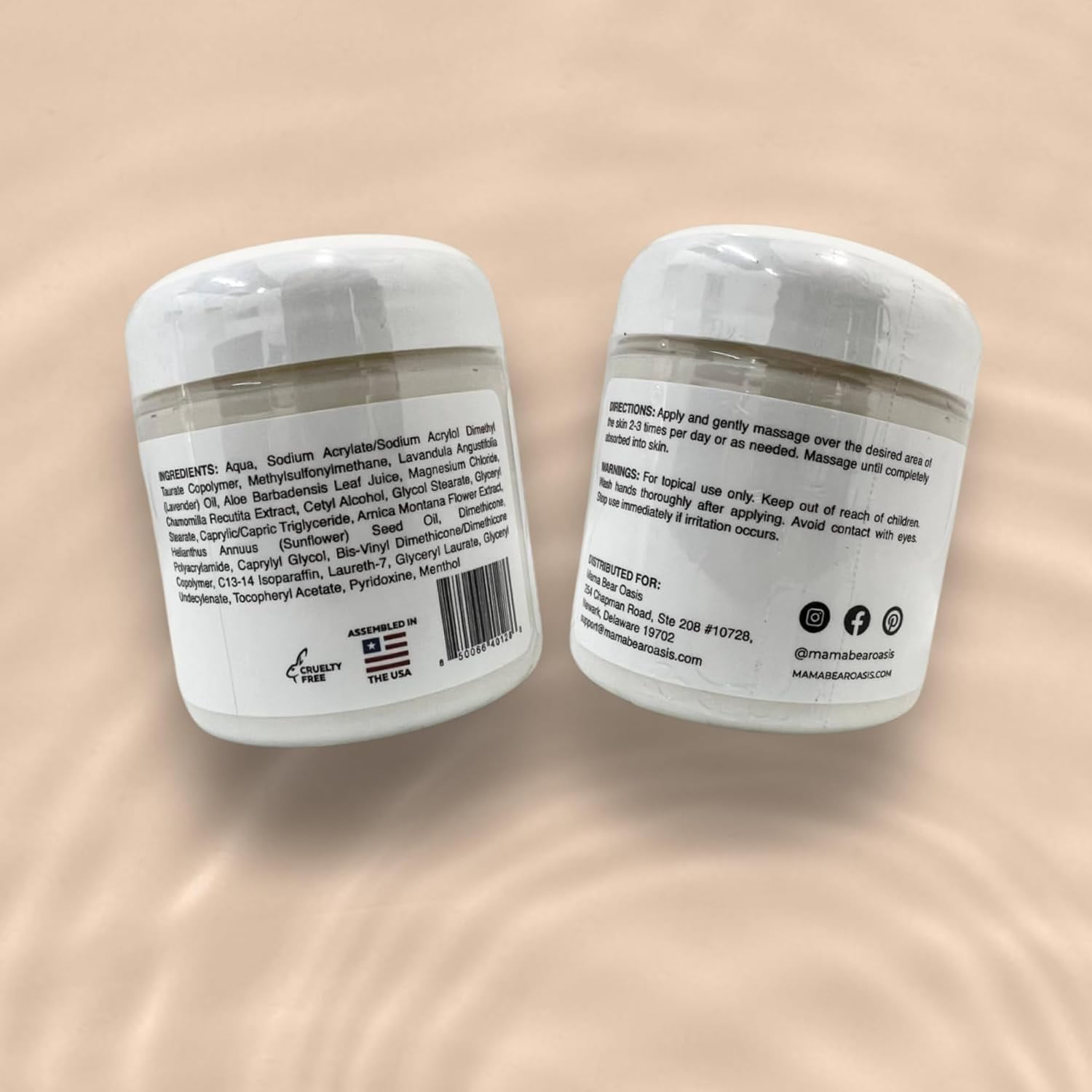 Mama Bear Oasis Magnesium Lotion for Feet & Legs, Fast-Absorbing, Non-Greasy, 4oz