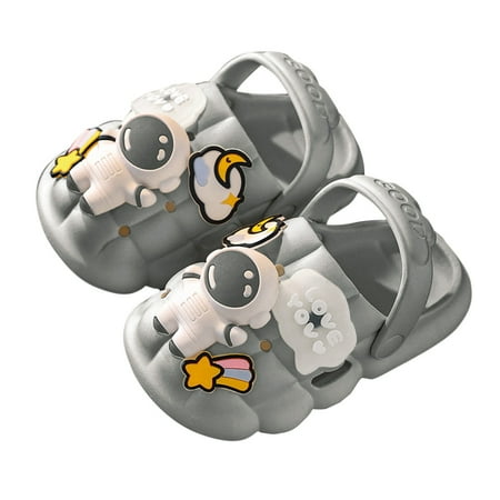

NIUREDLTD Cartoon Slides Sandal For Kids Toddler Boys Girls Non Slip Slippers Children Flat Sandal Slippers Size 150