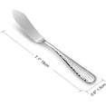 thumbnail image 3 of TEXIJUSO Premium 7" Louise Butter Knives: Set of 4, 18/10 Stainless Steel, Dishwasher Safe and Rust-Resistant (Hammered), 3 of 7