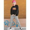 thumbnail image 2 of 80`s Party Hoodie Women -Image by Shutterstock, Female 3X-Large, 2 of 4