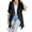 Black, variant on Women's Billowy Trench Coat Autumn Casual Button Above Knee Trench Coats Outerwear Button Cuffs Cardigan Khaki Medium