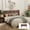 014+Queen+Walnut, variant on LHYY Modern Farmhouse Wood Headboard King Size 80.2 in Wide Wall Mounted Fluted Panel Wingback-Walnut