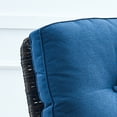 thumbnail image 6 of POCASSY Outdoor Brown Wicker Patio Furniture Rattan Rocking Chairs with Cushions and Side Table, 6 of 11