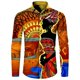 thumbnail image 5 of Camisas de manga larga con botones y estampado 3D de estilo étnico africano para hombres y mujeres, camisetas Dashiki folclóricas personalizadas, ropa vintage para parejas, 5 of 5