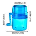 thumbnail image 2 of Ikohbadg Manual Household Small Smoothie Machine Hail Blasting Machine Ice Breaker Hand Crank Ice Crusher Manual Ice Shaver for Smoothies Drinks for Home Use Present for Parties Special Occasions, 2 of 10