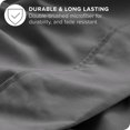 thumbnail image 4 of TRAHOO-Microfiber Sheet Set - Full Size Bedding - Breathable & Soft - Deep Pocket (Full, Grey), 4 of 4