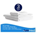 thumbnail image 2 of Bariatric Hospital Bed Sheets Set - 42 x 80 - Soft, Durable, and Hygienic Bedding for Home & Facilities - Flat Sheet, Fitted Sheet, and Pillowcase - 50/50 Cotton- Blend - 200TC, 2 of 5