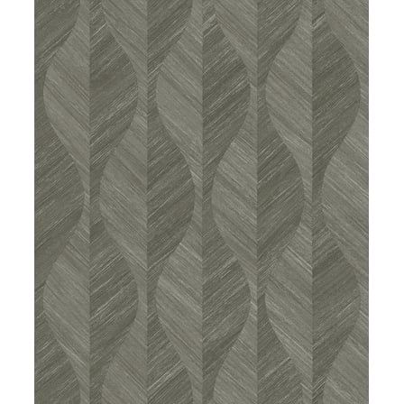 Advantage Oresme Dark Grey Ogee Wallpaper