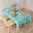 thumbnail image 4 of Christmas Rectangle Tablecloths Snowflake Tablecloths 60x102inch Polyester Waterproof and Reusable Tablecloth for Weddings Banquets or Restaurants, 4 of 5