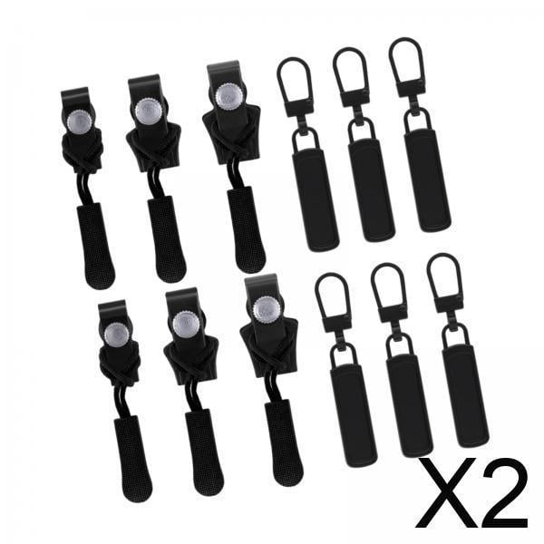 Kit de reparación de cremalleras,Kit de reparación de cremalleras de metal Extractor de cremalleras de mochila,Repuesto universal de reparación instantánea de cremalleras,Tirador de