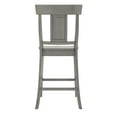 thumbnail image 5 of Weston Home Farmhouse Vintage Panel Back Solid Wood Counter Height Chair, Set of 2, Antique Grey, 5 of 8