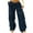 Navy, variant on hotojiny Cargo Pants Women Baggy Hiking Pants with Zipper Pockets Casual Athletic Trousers for Outdoor Workout