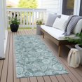 thumbnail image 3 of Dalyn Rugs Machine Washable Indoor/Outdoor Chantille Teal 2'3" x 7'6" Runner Rug, 3 of 7