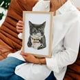thumbnail image 5 of Purrfect Morning - Painting Unframed Wall Art Print 16 x 24 inches, 5 of 16