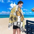 thumbnail image 5 of Sunflower and Butterfly Microfiber Quick Drying Beach Towel with a Carrying Bag Absorbent and Sand Free Towel for Kids Teens Adults Travel Gym Camping Pool Yoga Outdoor and Picnic, 5 of 7