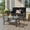 Black, variant on Ovios 2 Pieces Outdoor Patio Furniture High Back Wicker Rattan Outdoor Sectionals Set with Table for Backyard Balcony